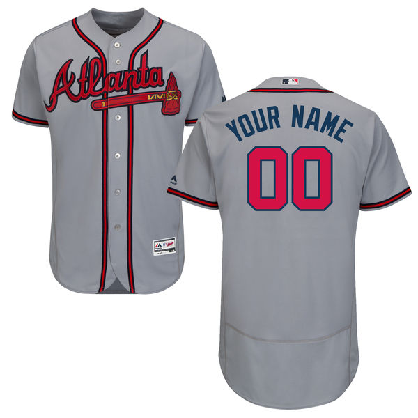 Men's Atlanta Braves Flex Base Custom Jersey MLBC0217